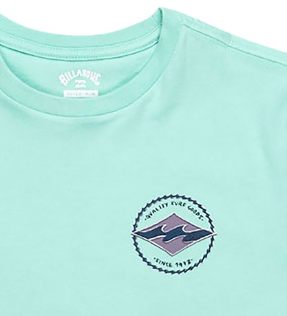 Billabong Stuttermabolur - Rotor Diamond - Grænblátt