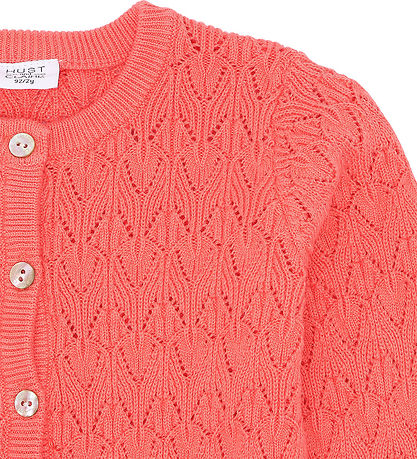 Hust and Claire Cardigan - Prjónað - Markmið - Wild Coral