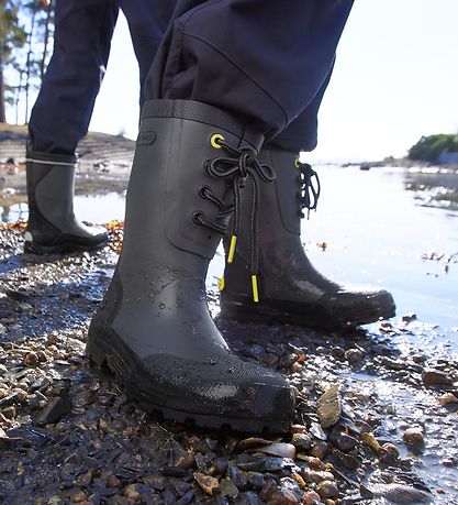 Viking Rubber Boots - Slagbjorn Jr - Dark Grey/Multi