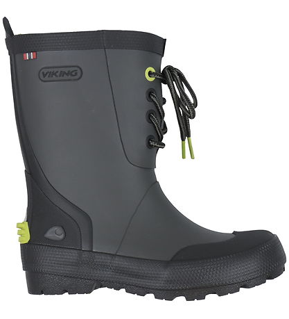 Viking Rubber Boots - Slagbjorn Jr - Dark Grey/Multi