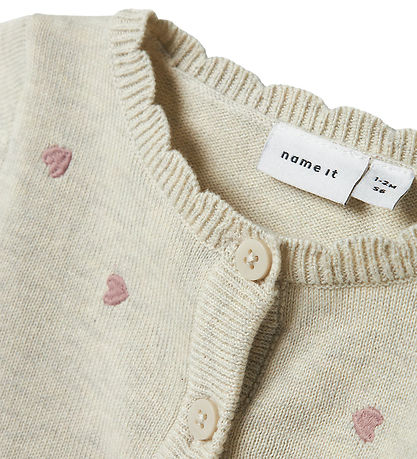 Name It Cardigan - Prjónað - NbfFisilly - Peyote Melange M. Hjar