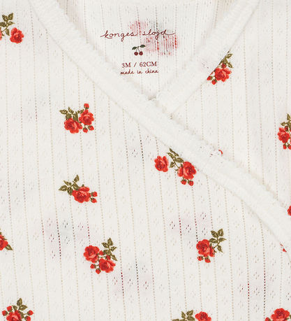 Konges Sløjd Wrap Jumpsuit - Rib - Minnie Onsie - Rose Red w.