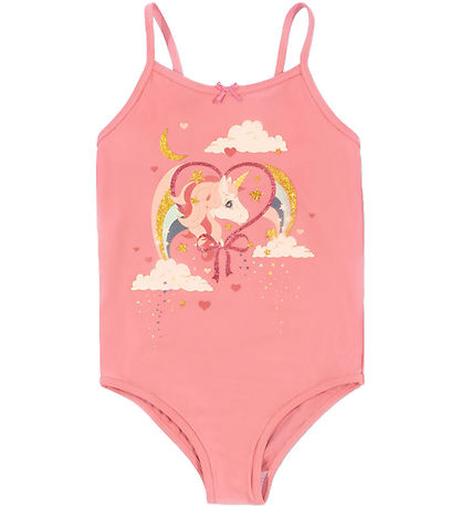Konges Sløjd Badeanzug - Riley - Flamingo Feder m. Print