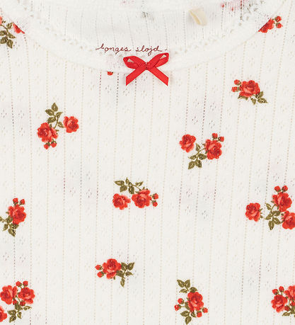 Konges Sløjd Blouse - Rib - Minnie - Rose Red w. Pointelle
