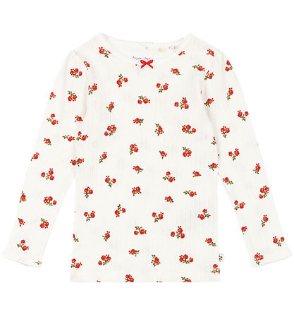 Konges Sløjd Blouse - Rib - Minnie - Rose Red w. Pointelle