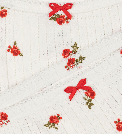 Konges Sløjd Underwear Set - Rib - Minnie - Rose Red w. Pointell