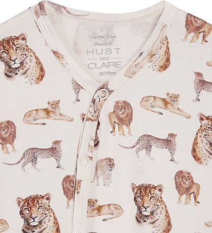 Hust and Claire Pyjamapak - Bamboe - Mullet - White Zand