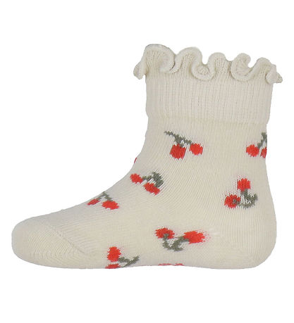 Name It Socken - NbfBittal - Summer Sand m. Kirsche
