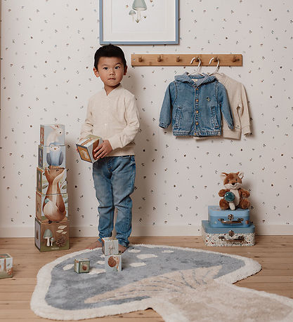 Little Dutch Rug - 102x118 cm - Blue Sponge