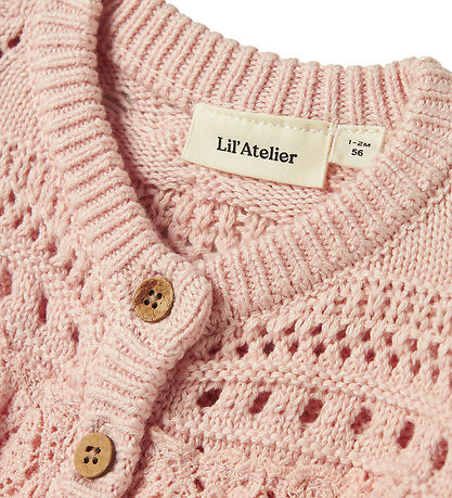 Lil' Atelier Blússa - NbfDamia - Prjónað - Peach Písk M. Mynstur
