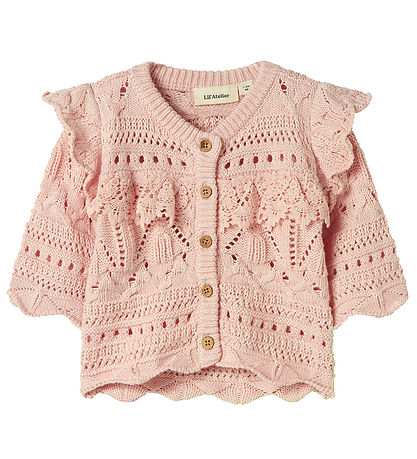 Lil' Atelier Blússa - NbfDamia - Prjónað - Peach Písk M. Mynstur