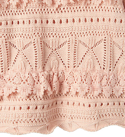 Lil' Atelier Blússa - NmfDamia - Prjónað - Peach Písk M. Mynstur