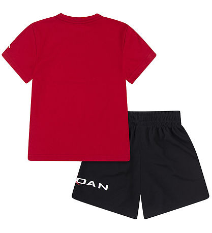 Jordan Shortsit - Shortsit/T-paita - Musta/Punainen