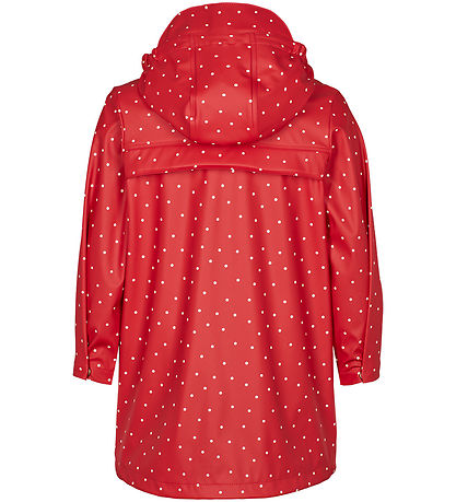 MarMar Rain Jacket - PU - October - Red Dew Dot