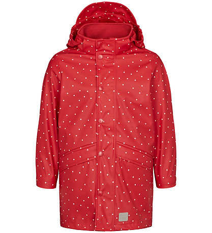 MarMar Rain Jacket - PU - October - Red Dew Dot
