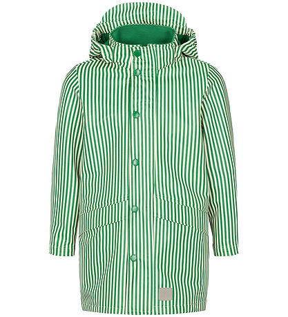 MarMar Rain Jacket - PU - October - Green Stripes