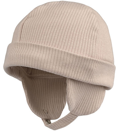 MarMar Beanie - Rib - Modal - Cream Taupe
