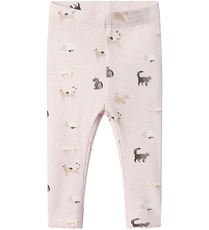 Name It Leggings - Rib - NbfBrigit - Light Lilac M. Kettir