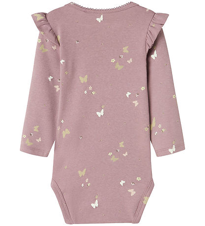 Name It Bodysuit L/æ - NbfThese - Elderberry