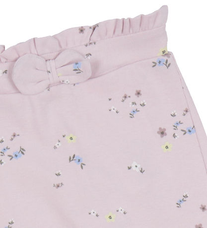 Name It Trousers - NbfThese - Light Lilac w. Flowers