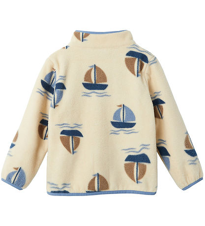 Name It Fleecejacke - NmmMeeko - Fog m. Boote
