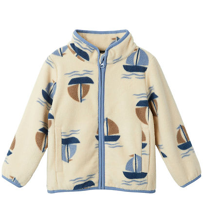 Name It Fleecejacke - NmmMeeko - Fog m. Boote