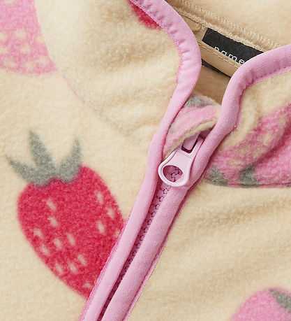 Name It Fleece Jacket - NmfMeeko - Fog w. Strawberry