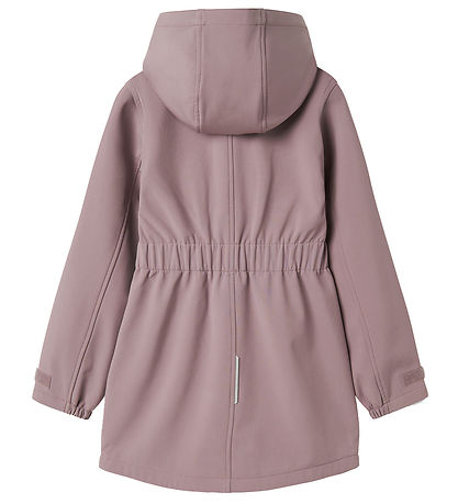 Name It Softshell Jacket w. Fleece - NkfAlfa08 - Elderberry