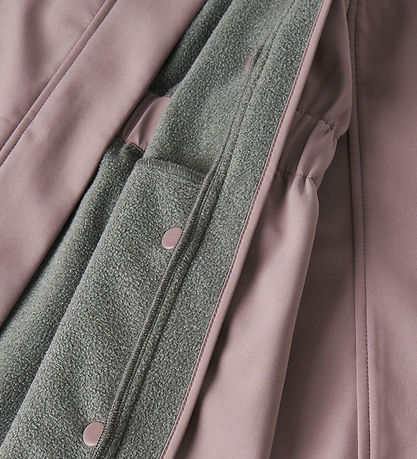 Name It Softshell Jacket w. Fleece - NkfAlfa08 - Elderberry