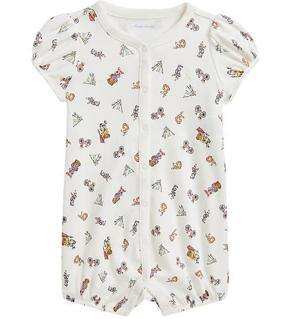 Polo Ralph Lauren Summer Romper - White w. Summer print