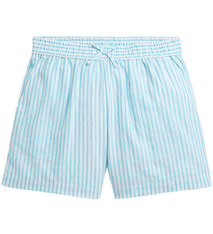 Polo Ralph Lauren Shorts - Linnen - Lichtblauw/Wit Gestreept