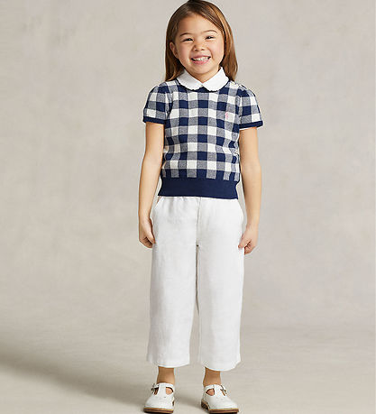 Polo Ralph Lauren Trousers - Linen - Wide Leg - White