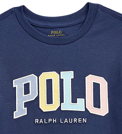 Polo Ralph Lauren Stuttermabolur - Dökkblátt M. Polo