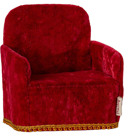 Maileg Miniature Foldable Chair - Mouse - Red