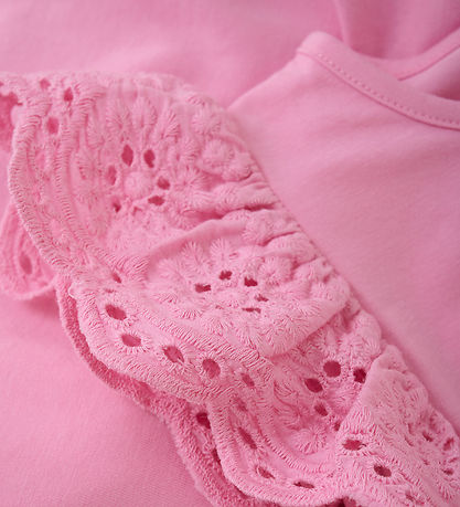 Creamie Top - Lace - Rosebloom w. Pointelle