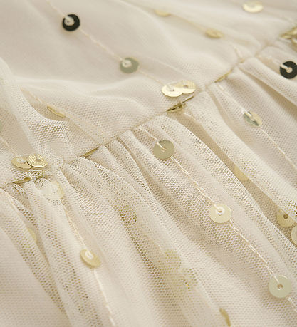 Creamie Tulle Dress - Mesh Sequins - Buttercream