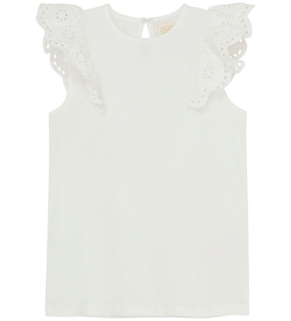 Creamie Top - Lace - Cloud w. Pointelle