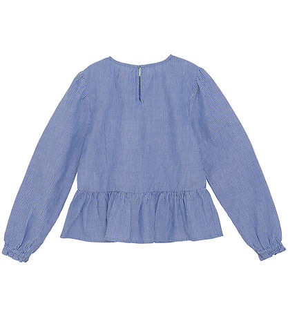 Creamie Tröja - Vävd Stripe - Bländande Blue