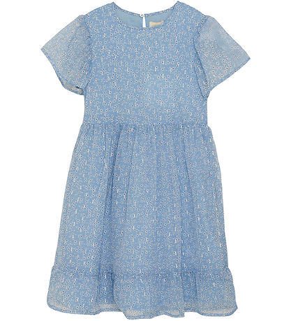 Creamie Kjóll - Flower Lurex - Að eilífu Blue