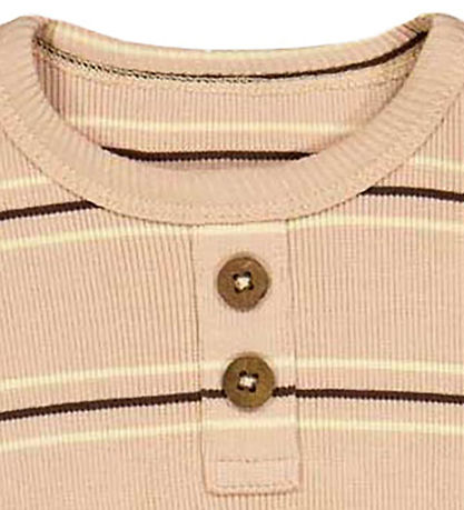 VACVAC Stuttermabolur - Carly - Rib - Franskar Frappé Stripes