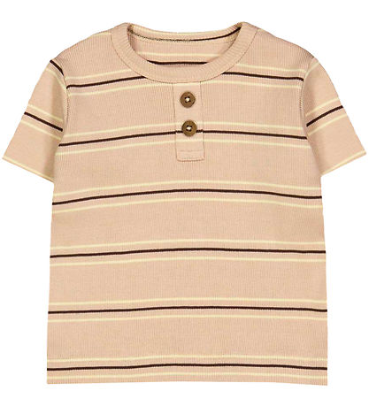 VACVAC Stuttermabolur - Carly - Rib - Franskar Frappé Stripes