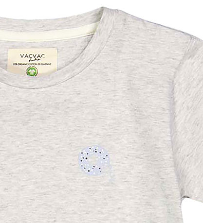 VACVAC Stuttermabolur - Mission - Ljósgráir tónar