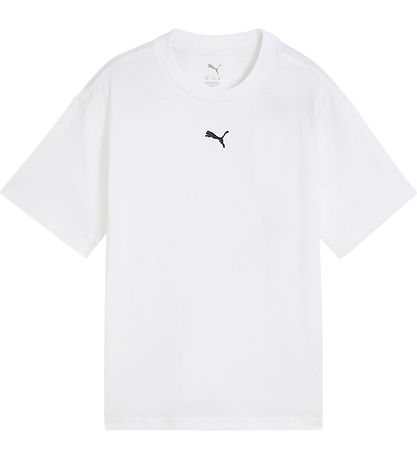 Puma Stuttermabolur - Ace Boxy - White