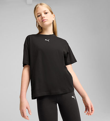 Puma Stuttermabolur - Ace Boxy - Black