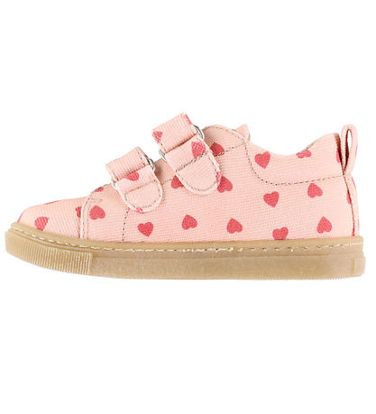 Angulus Sneakers - Canvas - Rosebud Hearts/Tan