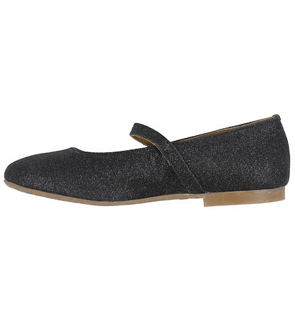 Angulus Ballerina Hausschuhe - Schwarz Glitzer