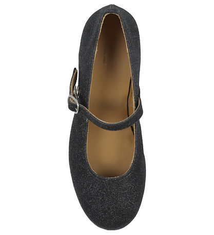 Angulus Ballerina Hausschuhe - Schwarz Glitzer