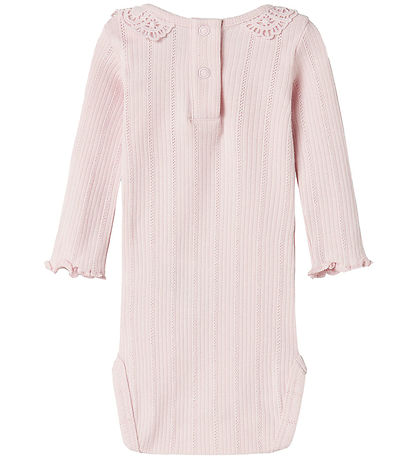 Body m/l Name It - Rib - Nbdia - Light Lilac av. Pointelle/Blond