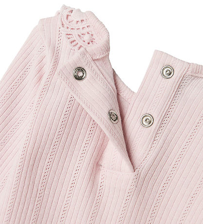 Body m/l Name It - Rib - Nbdia - Light Lilac av. Pointelle/Blond