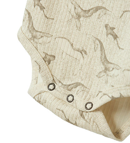 Lil' Atelier Bodysuit L/æ - Rib - Nbmgio - Turtledove